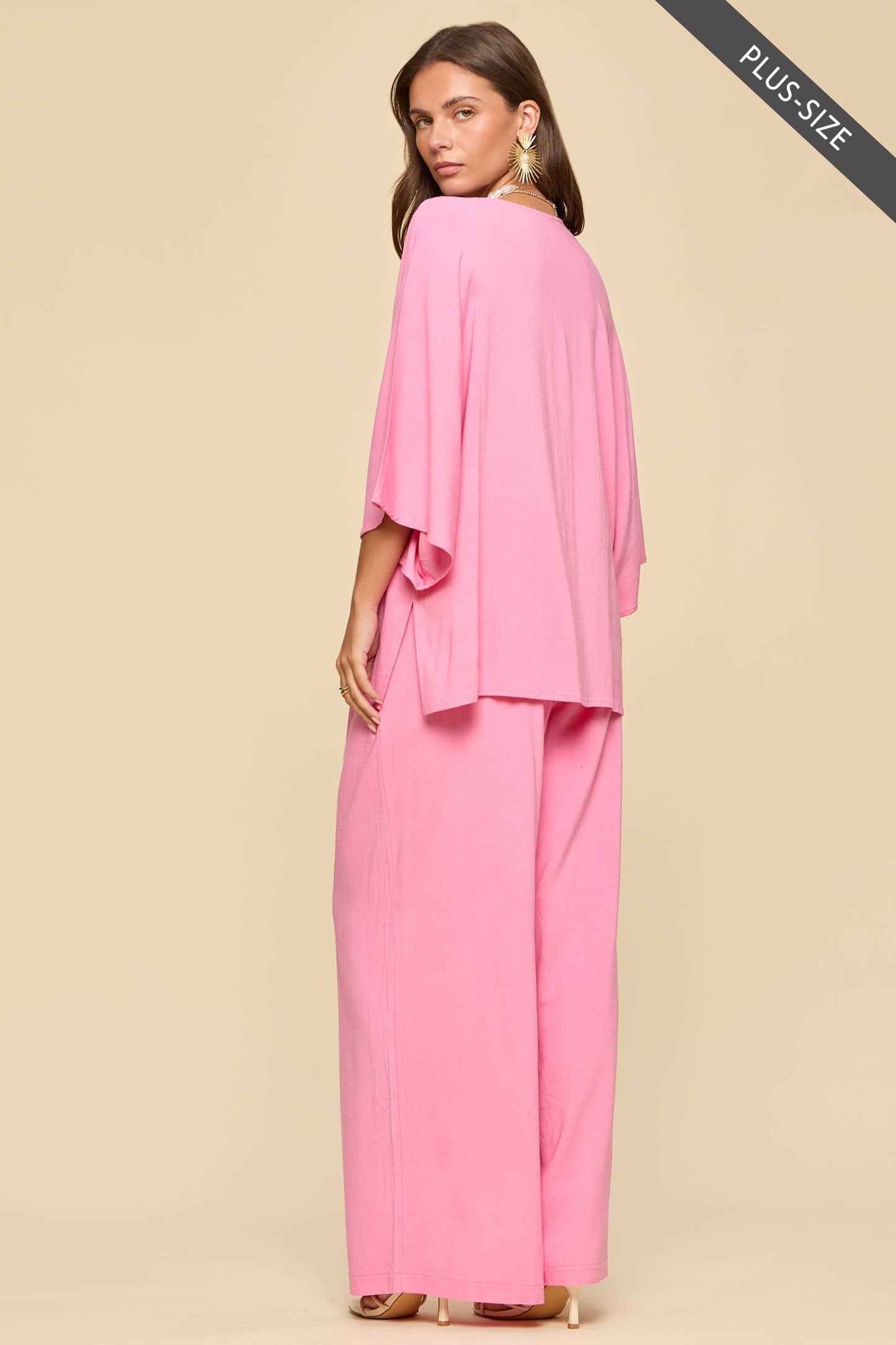 Dear Scarlett - PLUS SIZE 2-Piece Linen Summer Set