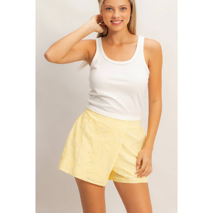 HYFVE - Floral Embroidered Wrap Skort