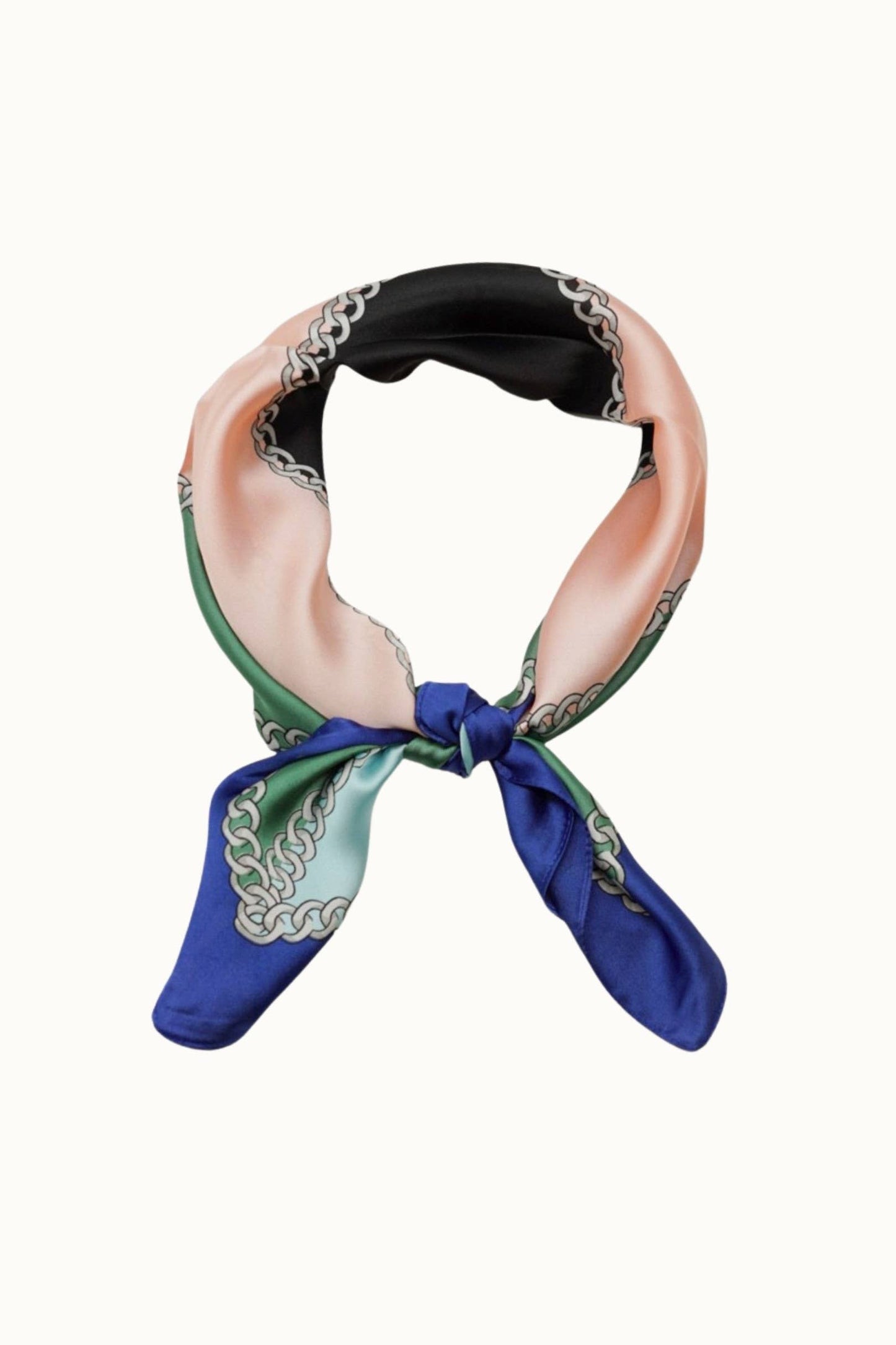 Olive & Pique - "So Silky" Satin Neckerchief Scarf, Versatile, Multicolored