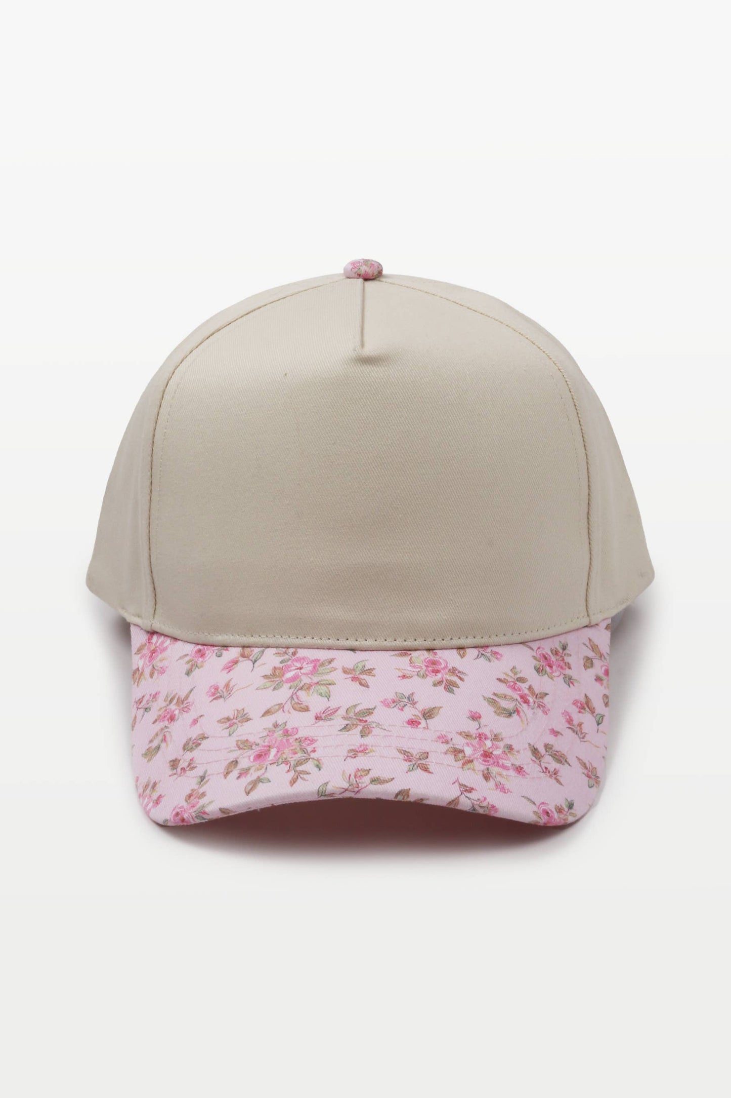 David And Young - FLORAL PRINT BRIM Two Tone Baseball Cap