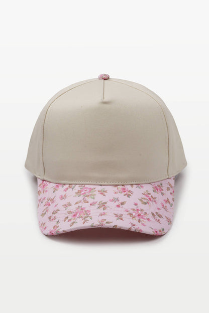 David And Young - FLORAL PRINT BRIM Two Tone Baseball Cap