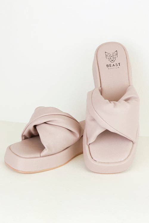 BEAST FASHION - CAMILA-06 Platform Slide Sandals