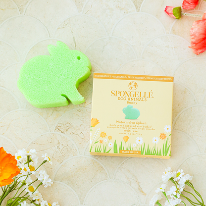 Spongellé Bunny Eco Animals Kids Body Buffer