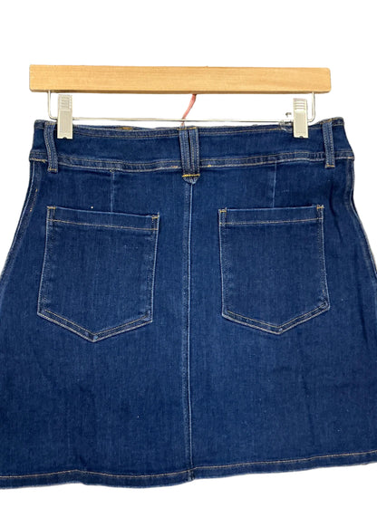 Dark denim skirt