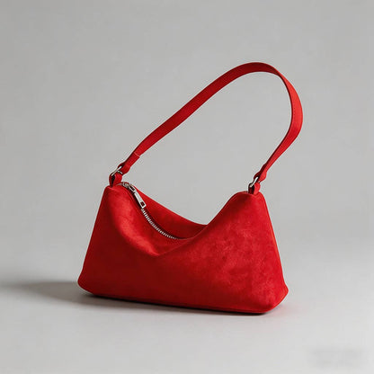 DAYLA - Vintage Faux Suede Shoulder Bag