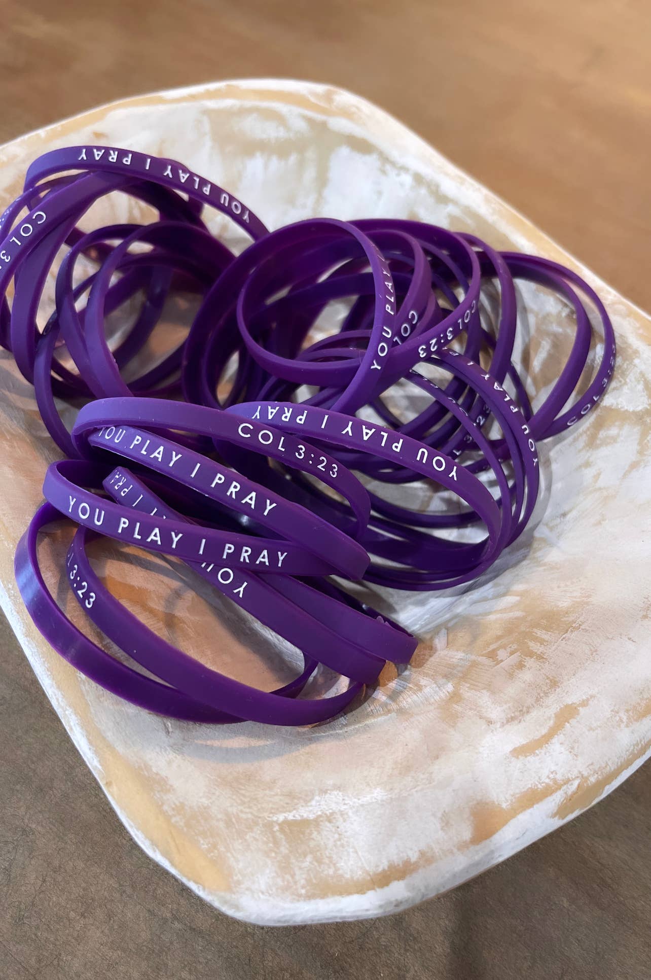 You Play I Pray -  Team Spirit Bracelets | Christian Gameday Gift | Sport Mom