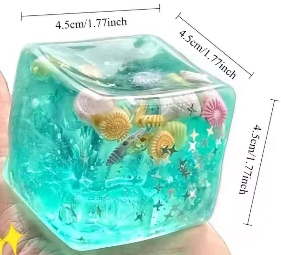 Azurenailshop - Adult Soft Squishy Ocean Themed Building Block Stress Relief