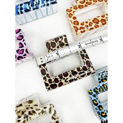 Leopard Print Medium Size Hair Clip Claw Clip