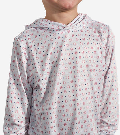 youth performance hoodie baseball