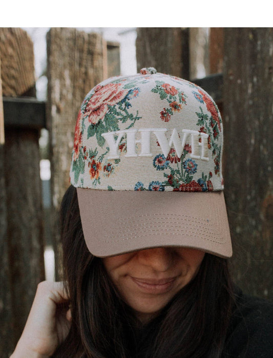 Hat: Floral YHWH