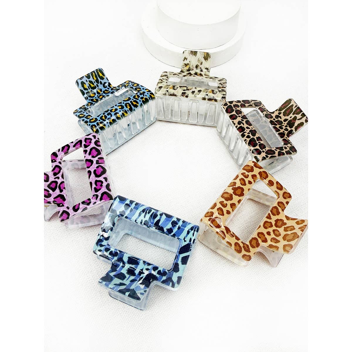 Leopard Print Medium Size Hair Clip Claw Clip