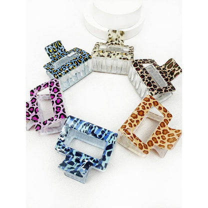 Leopard Print Medium Size Hair Clip Claw Clip