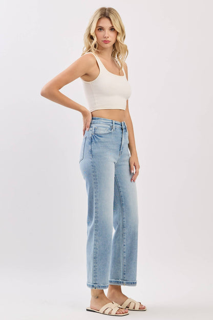 Petra153 - P1527T-LM HIGH RISE STRETCH RELAXED STRAIGHT JEANS