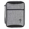 Bible Cover Heather Black Canvas Large