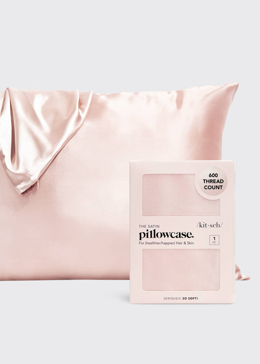 KITSCH - Satin Pillowcase Standard - Blush