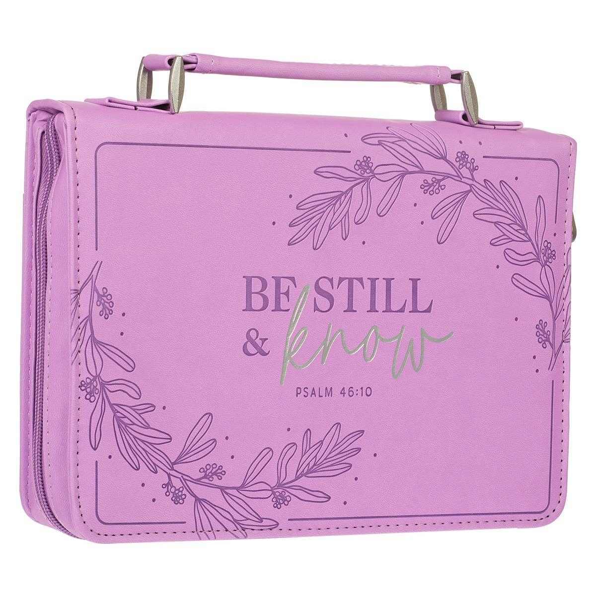 Bible Cover Fashion Purple Be Still & Know Ps. 46:10