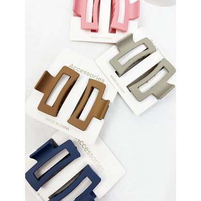 DUO Small Cut Out Rectangle Hair Claw