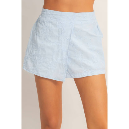 HYFVE - Floral Embroidered Wrap Skort