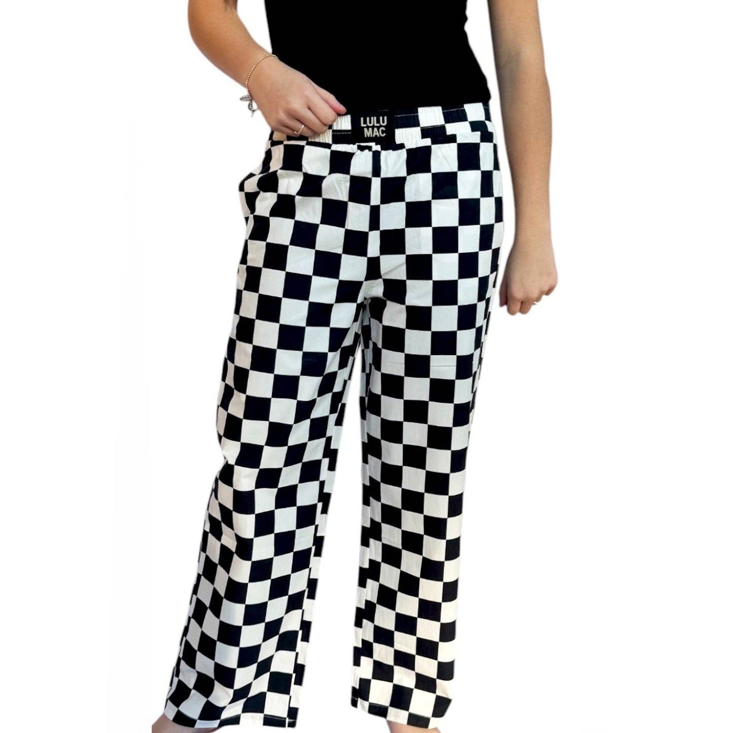 Girlie Girl Originals - PACK- BLACK WHITE CHECKERED PANT