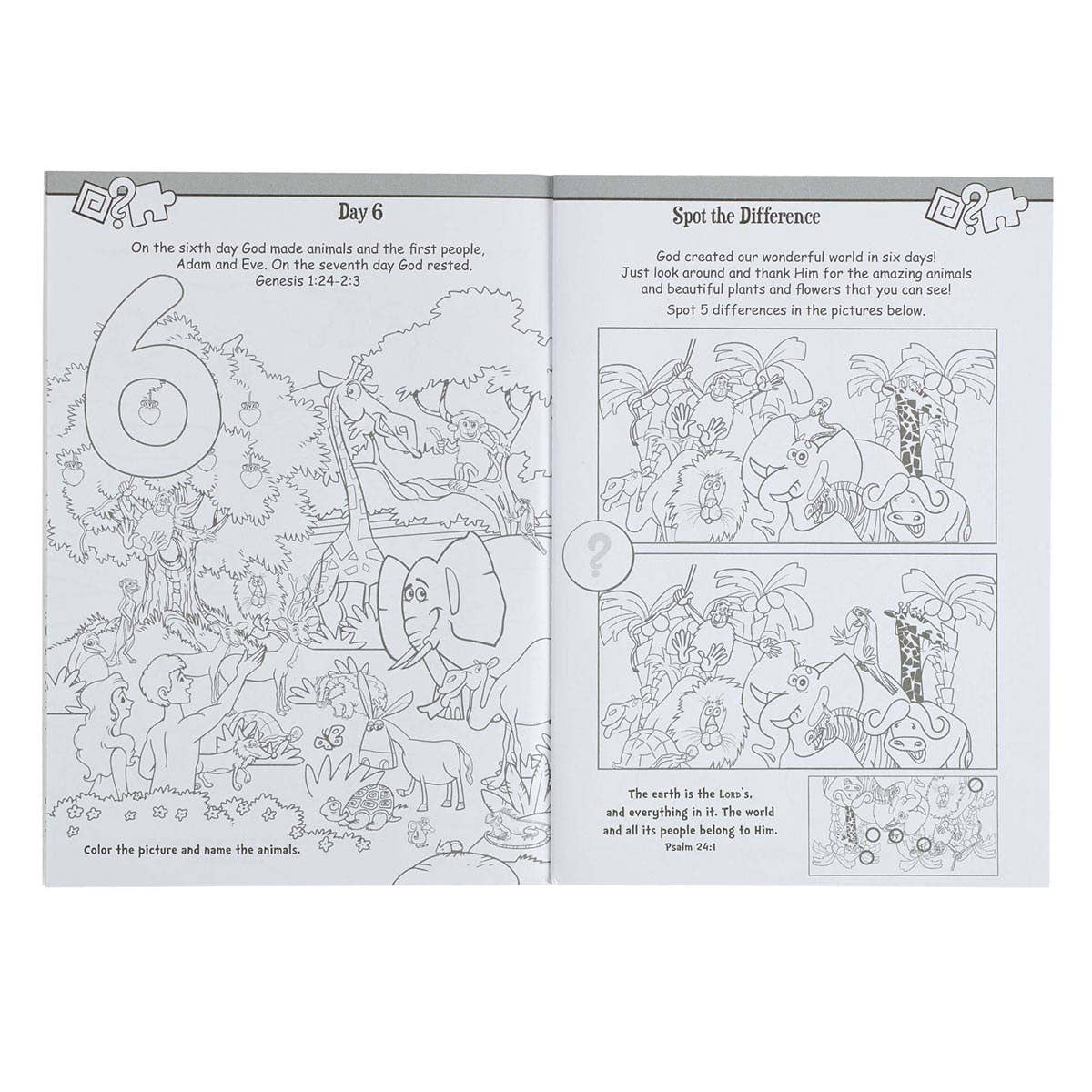 Kid Book Bible Story Activity Fun Softcover