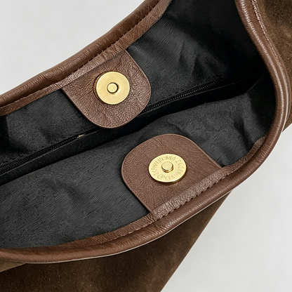 DAYLA - Vintage Suede Hobo Shoulder Bag