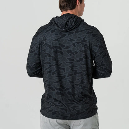 Burlebo Black Camo Performance Hoodie