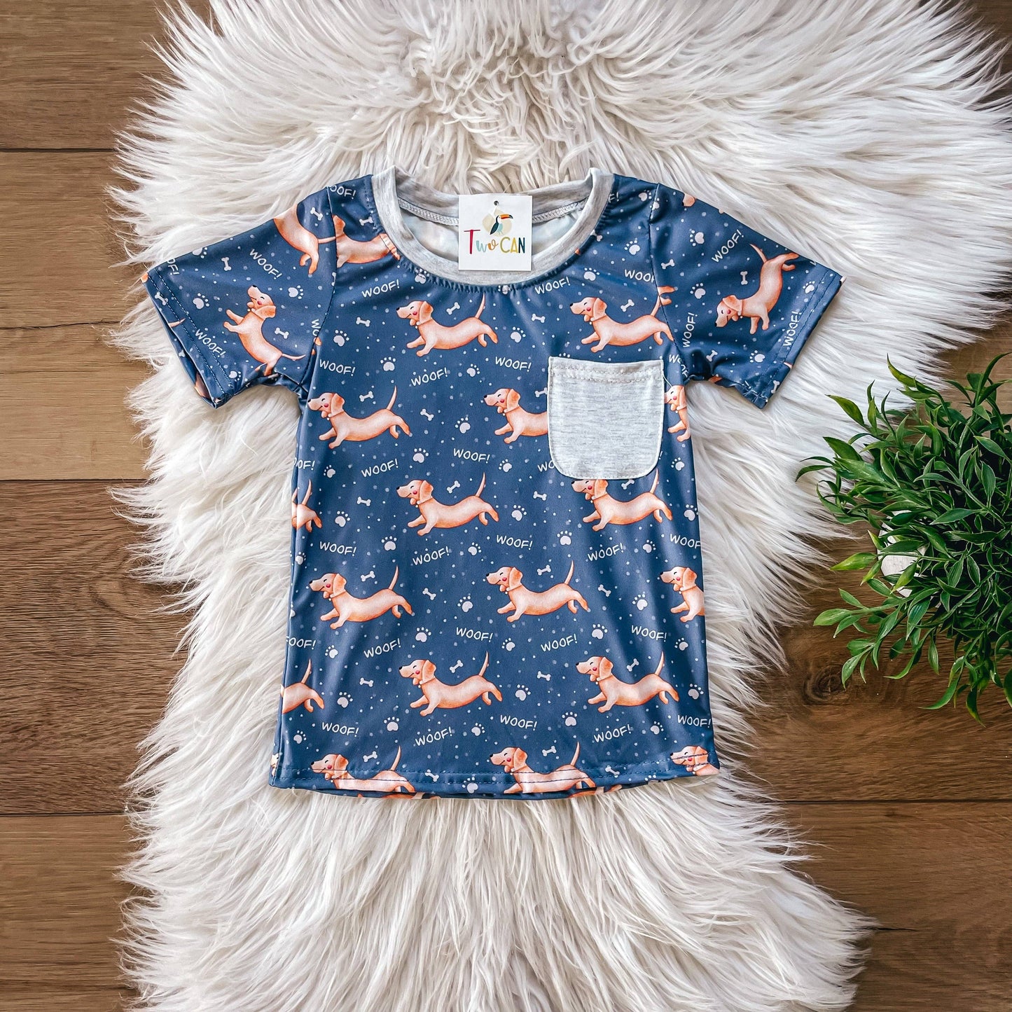 Playful Pups Pocket Tee by TwoCan