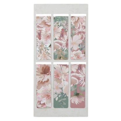 Christian Art Gifts - Magnetic Bookmark set Foiled Floral