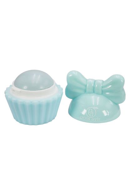Cap Zone - Cupcake Ribbon Bow Round Lip Balm - 24 Pcs