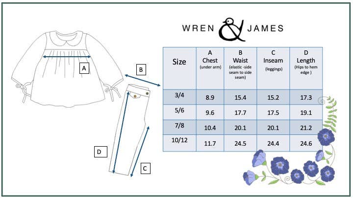 Wren & James - Kids Wine Burgundy Corduroy Pocket Bow Winter Pant Set