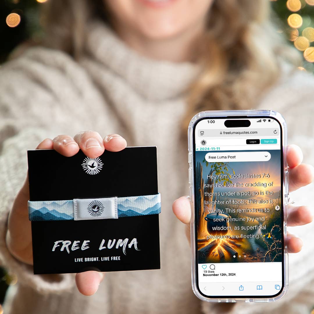 Free Luma - Focus on the Positive NFC Positivity Bracelet