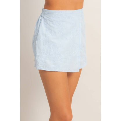 HYFVE - Floral Embroidered Wrap Skort