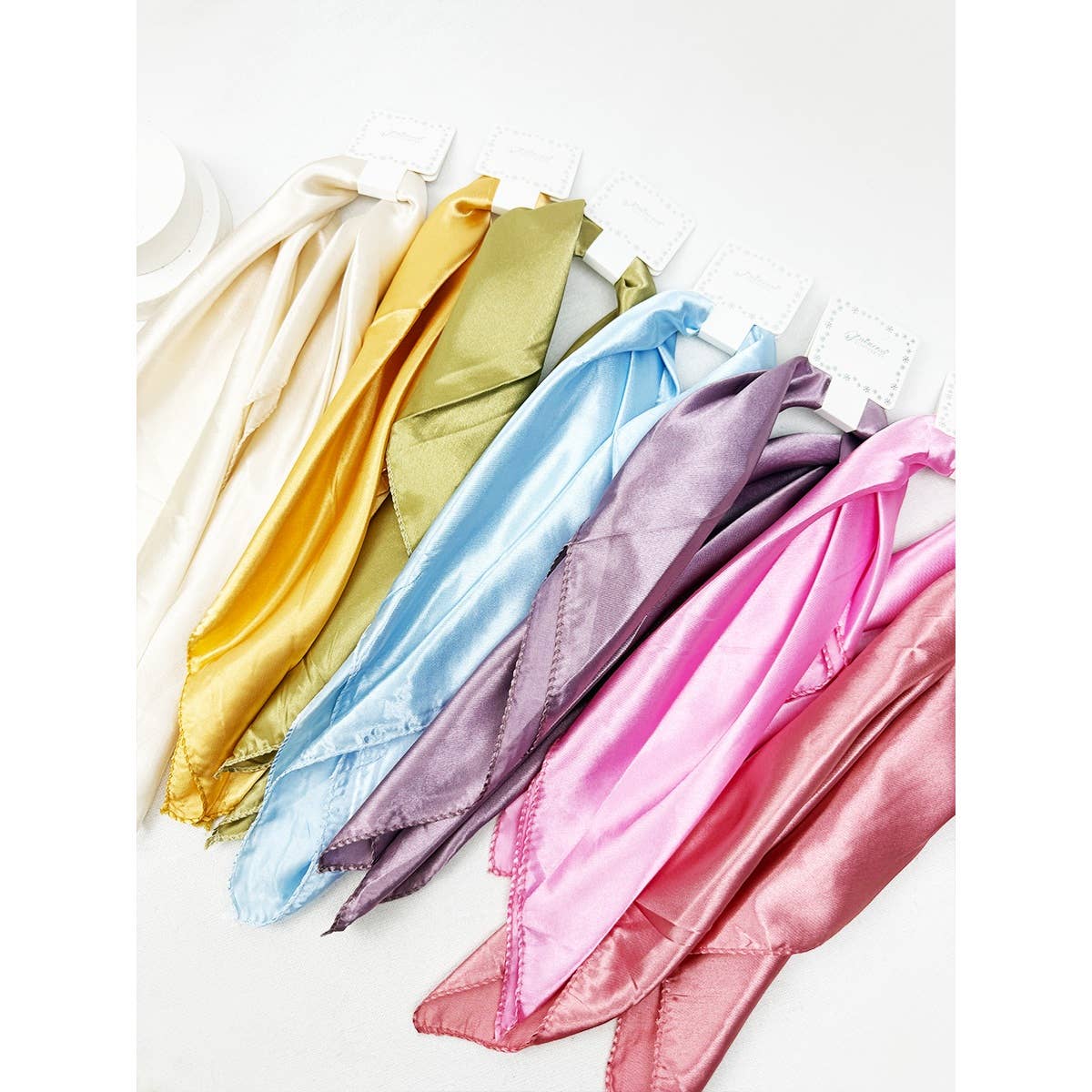 Love and Repeat - Multiuse Soft Tone Solid Satin Scarf