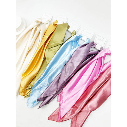 Love and Repeat - Multiuse Soft Tone Solid Satin Scarf