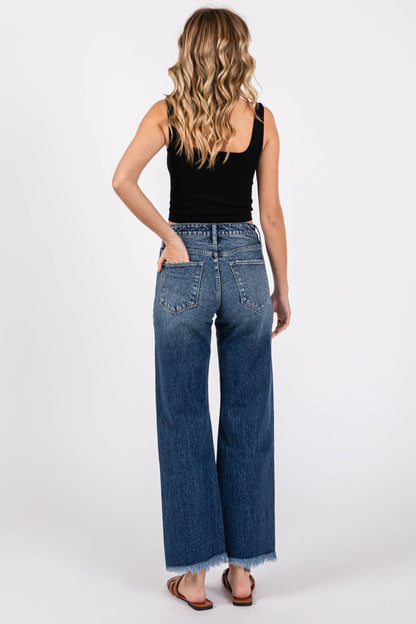 HIGH RISE COMFORT STRETCH VINTAGE WIDE LEG JEANS
