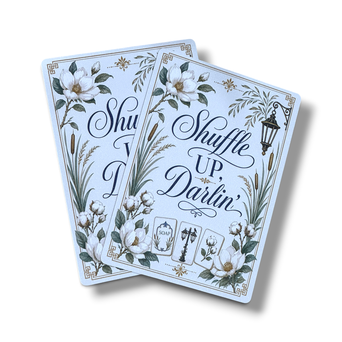 Pat's Monograms, LLC - Shuffle Up, Darlin' Mahjong Shufflers | Set of 2