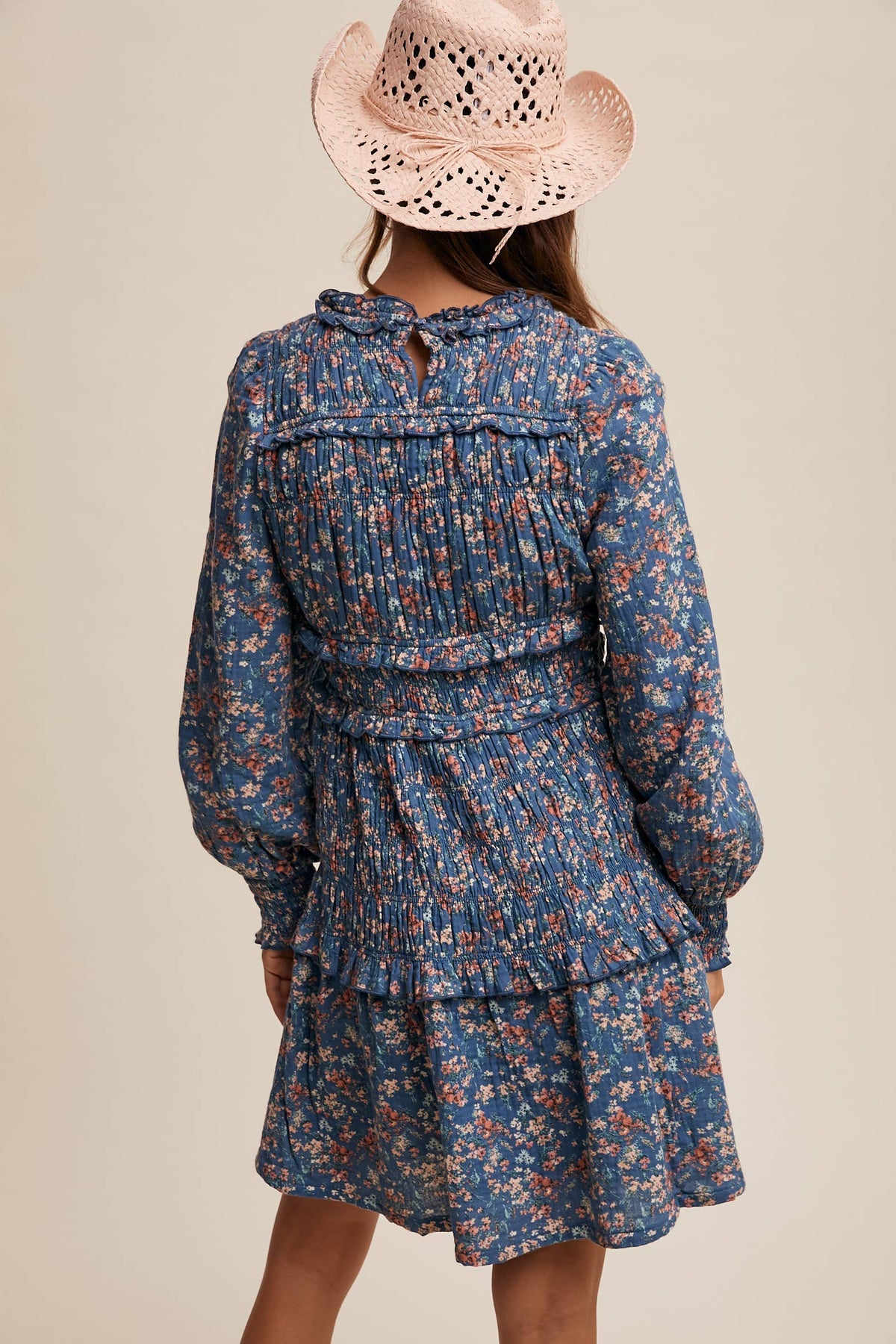 Listicle - Floral Smocked Mini Dress LD1467