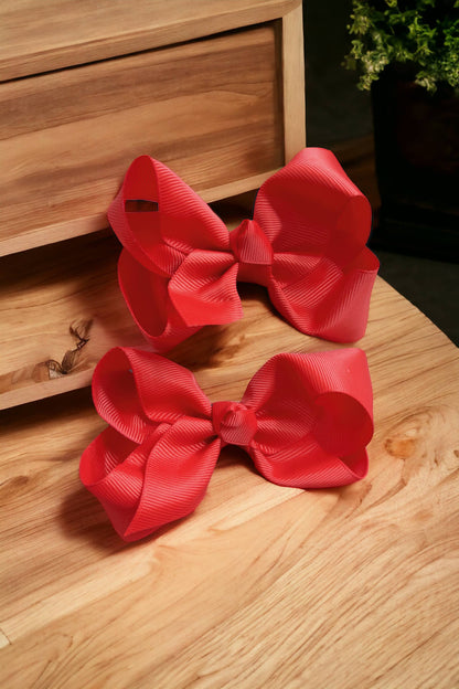 Kids Charm Online - RED 4IN WIDE BOWS 24PCS/$7.50 BW-250-4