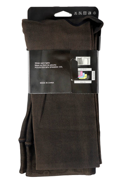 Cap Zone - Women's Fake Sheer Fleece Lined Pantyhose Tights