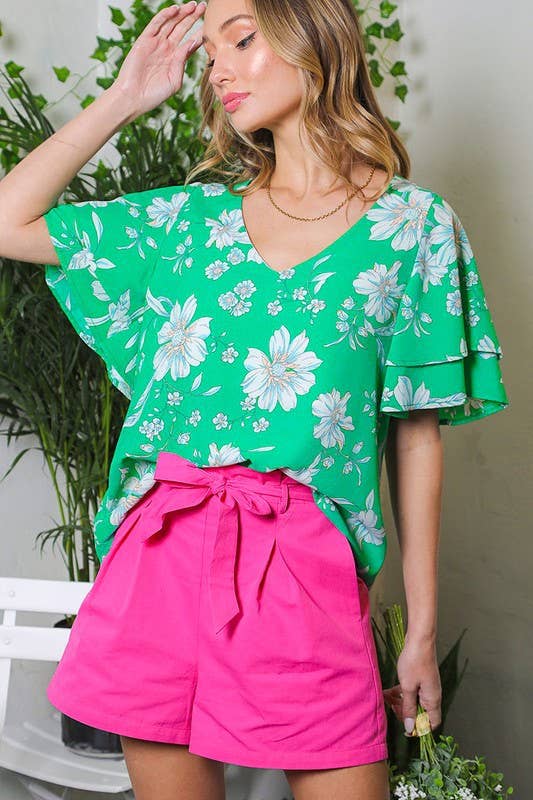 High-Rise Waist Tie Shorts