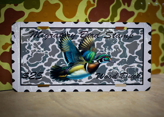 Scent South - Wood duck stamp - car tag