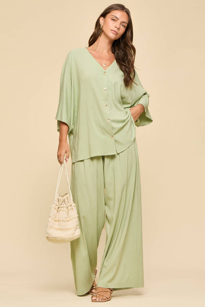 Dear Scarlett - 2-Piece Linen Summer Set