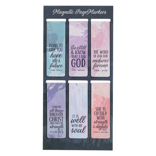 Christian Art Gifts - Magnetic Bookmark Set Scenic