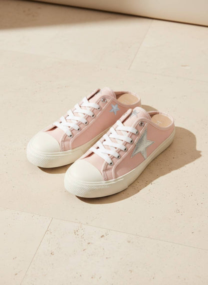 CCOCCI - ZOE Star Patch Mule Sneakers Canvas Slip-On Backless Sneaker