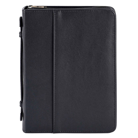 White Dove BIBLE COVER CLASSIC FAUX LEATHER-BLACK-XXL