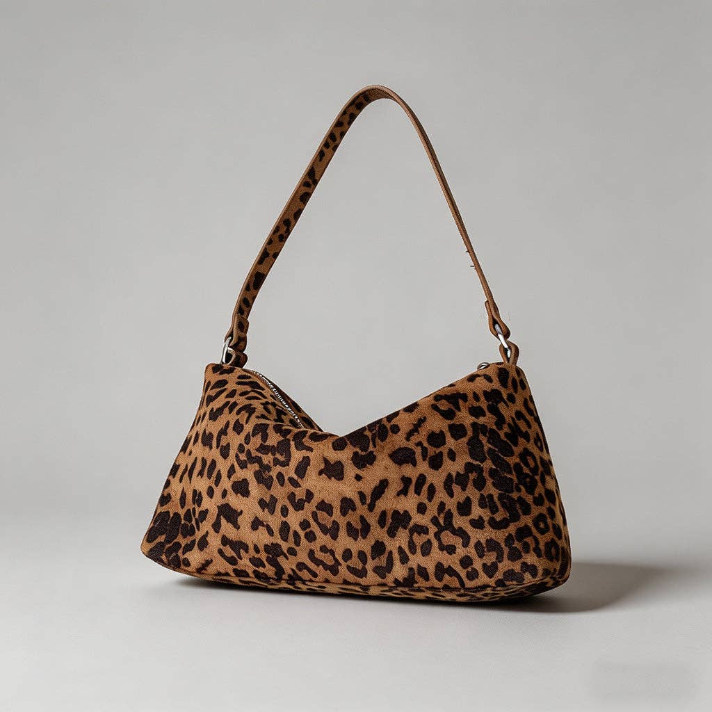 DAYLA - Vintage Faux Suede Shoulder Bag