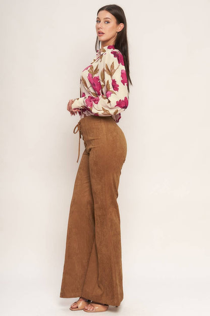 FLYING TOMATO - A faux suede pant - IP9051