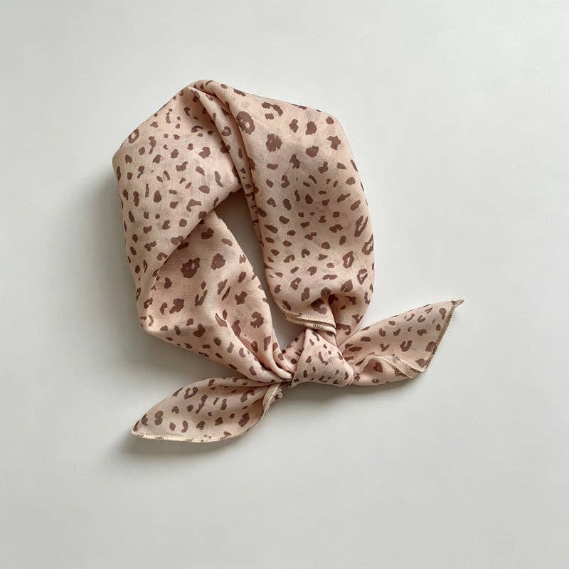 DAYLA - Coffee Floral Print Bandana