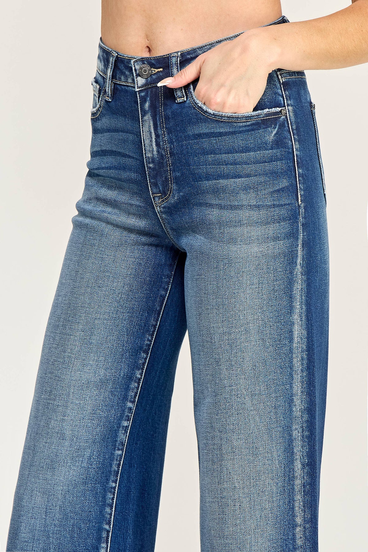Petra153 - P7028W-DM SUPER SOFT TOUCH HIGH RISE COMFORT WIDE LEG