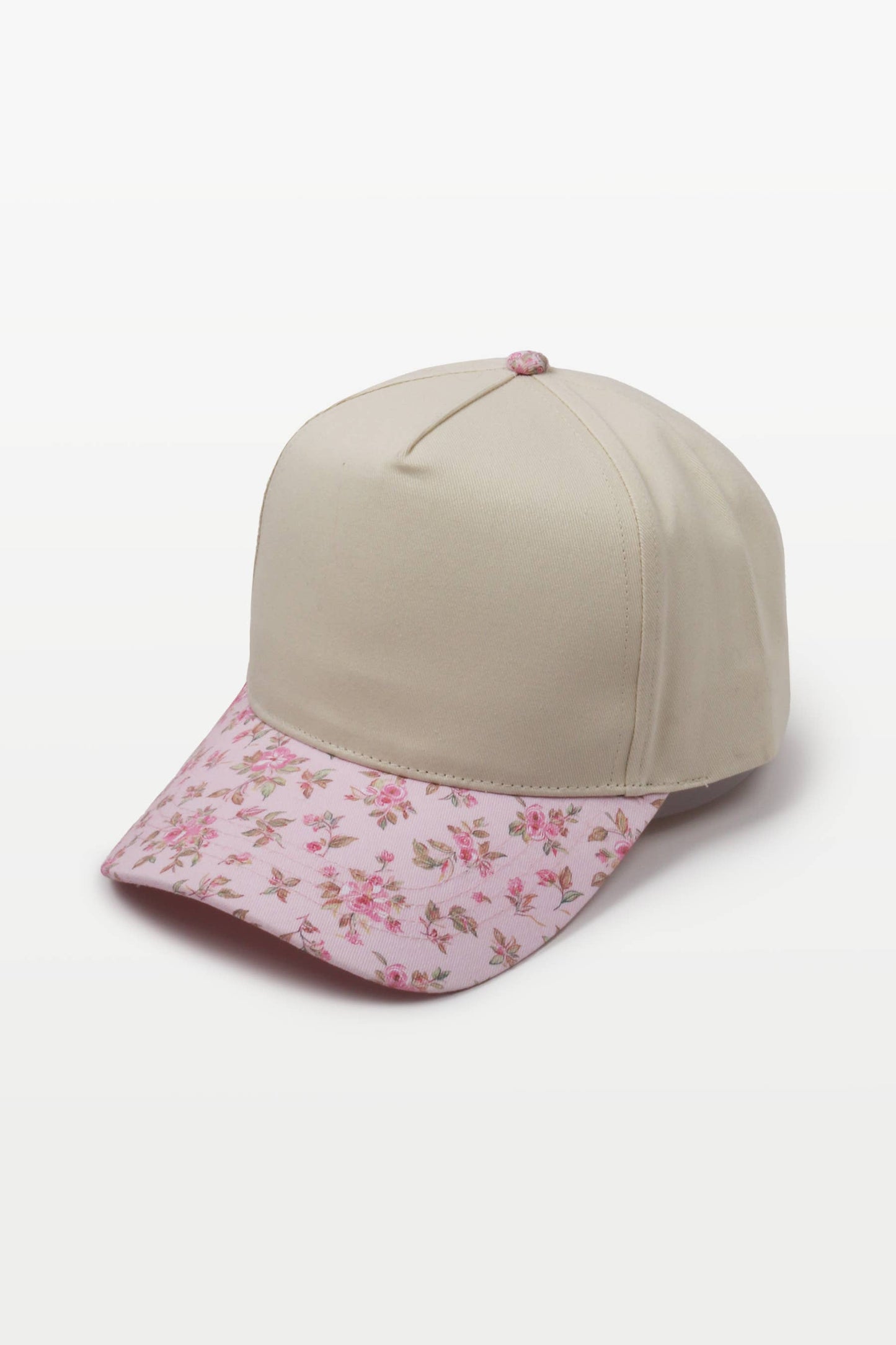 David And Young - FLORAL PRINT BRIM Two Tone Baseball Cap